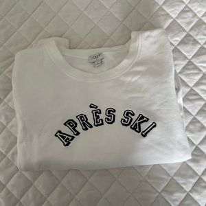 White jcrew sweatshirt